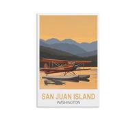 Puzzle Casse-tête de 1000 pièces pour Adultes Île San Juan Washington 1000 pièces de Puzzles paysagers en Papier pour Adultes pour Enfants, Jouets d’Apprentissage Cadeaux 52x38cm