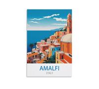 Puzzle Casse-tête de 200 pièces pour Adultes Amalfi, côte Italie, décoration intérieure Jouet-Cadeau pour Hommes, Femmes, Seniors, 35x25cm