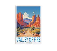 Puzzle Casse-tête de 200 pièces pour Adultes Valley of Fire State Park 200 pièces de Puzzles paysagers en Papier pour Adultes pour Enfants, Jouets d’Apprentissage Cadeaux 35x25cm