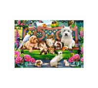 Puzzle Castorland 1000T Animaux de compagnie dans un parc