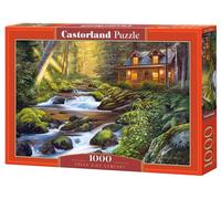 Puzzle Castorland 1000T Maison forestière au bord de la rivière