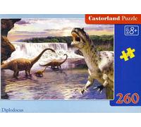 Puzzle Castorland - Diplodocus 260 Pièces Dès 8 Ans Dinosaure 32x23cm
