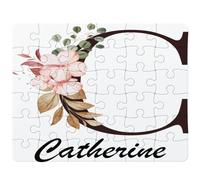 Puzzle Catherine | 30 Pièces 24 × 19 cm Carton Brillant 2 mm | Message à Reconstituer Annonce Surprise | Cadeau Anniversaire Noël