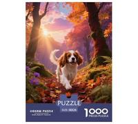 Puzzle Cavalier King Charles Spaniel 1000 Pièces pour Adultes Et Enfants, Jeu Ludique Et Instructif, Casse-tête Chien Bois, Home Decor, Cadeau Adulte 38x26cm/1000pcs