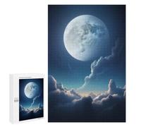 Puzzle Celestial Moon in The Sky, 1000 PCS, Activité Relaxante pour Adultes, comme Idée Cadeau pour Les Adultes Aimant Les Puzzles