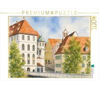 Puzzle · Centre-Ville de Füssen, dans Le Quartier de Lechhalde | Vue de la ville de Füssen en été · 1000 pièces · Format assemblé 64 × 48 cm · CALVENDO Puzzle