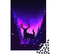 Puzzle Cerf 13 500 pièces Puzzles en Bois pour Adultes 18+ Jeux éducatifs 500 pièces (52 x 38 cm)