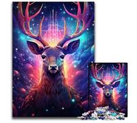 Puzzle Cerf Mirage pour Adultes, 1 000 pièces en Carton, Jeu Familial interactif, défi cérébral, Jouet éducatif 26x38cm/10,23x14,96 Pouces