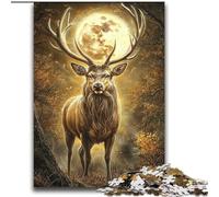 Puzzle Cerf sous la Lune pour Adultes, 2000 pièces, idéal comme Cadeau pour Toute la Famille (70x100cm)