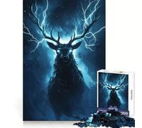 Puzzle Cerf Tonnerre pour Adultes 1000 pièces Think Smart Toy Home Enjoy Precision Cutting Wall Art Decor 38x52cm