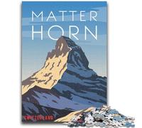 Puzzle Cervin 1000 pièces pour Adultes, Jeu éducatif, défi, Cadeau d'anniversaire, décoration Murale, 1000 pièces (26x38cm)