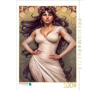 Puzzle · Cette Robe Monochrome est élégante et intéressante, notamment | grâce à ses empiècements ajourés · Mode et mannequinat… · 1000 pièces · Format assemblé 64 × 48 cm · CALVENDO Puzzle