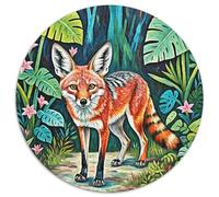 Puzzle Chacal 1000 Pièces en Carton pour Adultes Enfants Jeu D'Intelligence Puzzles Plantees Tropicales Chacal Cadeau Adulte Décoration Intérieure 1000pcs (67.5x67.5cm)