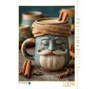 Puzzle · Chai-Guru en méditation - Un thé aux épices Relaxant et Plein de | caractère · Un gobelet sage et détendu avec un turban et une… · 1000 pièces · Format assemblé 64 × 48 cm · CALVENDO Puzzle
