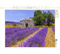 Puzzle · Champ de Lavande avec Une cabane en Pierre | Une illustration tirée du calendrier « Rêves de lavande, la… · 2000 pièces · Format assemblé 90 × 67 cm · CALVENDO Puzzle