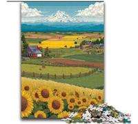Puzzle Champ de Tournesols 2000 pièces pour Adolescents, Jouets éducatifs, Jeux Anti-Stress, Cadeaux du Père Noël Secret pour Les Adolescents de 14 Ans et Plus (70x100cm)