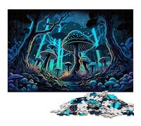 Puzzle Champignons Magiques 1000 pièces pour Adultes, Puzzle pour Adultes, décoration d'intérieur à Faire soi-même, Jeu de réflexion 26x38cm / 10,23x14,96 Pouces