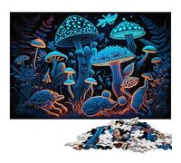Puzzle Champignons Magiques 1000 pièces pour Adultes, Puzzle Stimulant, Casse-tête DIY pour Adolescents 50x75cm / 19,68x29,52 Pouces