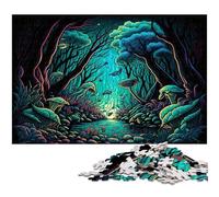 Puzzle Champignons Magiques 1000 Pièces pour Adultes Puzzles Impossibles pour Adultes pour Les Vacances et Décoration Intérieure 50x75cm / 19,68x29,52 Pouces