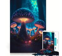 Puzzle Champignons pour Adultes 1000 Pièces Renforce la mémoire Apaisant Amusant Bord de Qualité Joli Cadeau 38x52cm