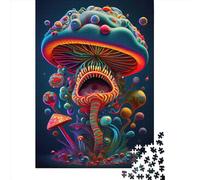 Puzzle Champignons Psychédéliques pour Adultes 1000 Pièces Puzzle pour Adultes et Adolescents à Partir de 12 Ans Cadeaux de Noël 1000 Pièces (75x50cm)