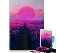 Puzzle Champs d'éternité Violets pour Adultes, 1000 pièces, stimule la mémoire, Loisirs et Divertissement, Bords précis, Joli Cadeau (38x26cm)