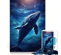 Puzzle Chant des Baleines pour Adultes,1000 pièces,Jeu de mémoire,Assemblage Solide et sécurisé,Jeu de Construction de Liens significatifs (38x26cm)