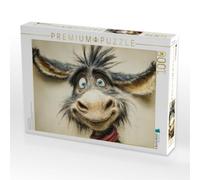 Puzzle · Charakterstarker Esel | Humor hinter lustigen Augen · 1000 pièces · Format assemblé 64 × 48 cm · CALVENDO Puzzle