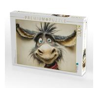 Puzzle · Charakterstarker Esel | Humor hinter lustigen Augen · 2000 pièces · Format assemblé 90 × 67 cm · CALVENDO Puzzle