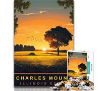 Puzzle Charles Mound 1000 pièces pour Adolescents, 1000 pièces pour Adultes, Jeu éducatif, défi, Jouet pour Femmes et Hommes, 75x50cm