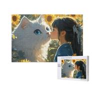 Puzzle Chat 4000 Pièces Adultes, Puzzles Classiques Art Mignon avec Boîte d'emballage et Photos de Référence, Relaxation/Soulagement du Stress/Jeux Amusants, DIY Creatif Cadeau pour Femme 2T-739