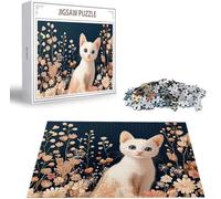 Puzzle Chat 5000 Pièces Adultes, Puzzle 5000 Pièces pour Adultes et Enfants à Partir de 14 Ans, Fleur Puzzles Bois de Qualité Supérieure avec Une Boîte d'emballage Exquise, Cadeau Femme/Homme B-2186