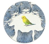 Puzzle Chat à Poil Court Bleu Gris 1000 Pièces pour Adultes Et Enfants, Jeu De Famille, Puzzles Perruche, Décoration Intérieure, Cadeau Adulte 1000pcs (67.5x67.5cm)