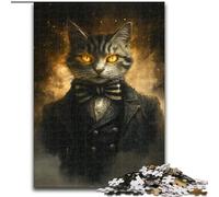 Puzzle Chat Abstrait 1000 pièces pour Adolescents, modèle à Assembler, à Offrir en Cadeau à Toute la Famille, adapté aux Enfants de 14 Ans et Plus (50x75cm)