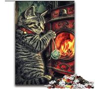 Puzzle Chat au Coin du feu 2000 pièces pour Adolescents, Jouets éducatifs, Jeux Anti-Stress, Cadeaux du Père Noël Secret pour Les Adolescents de 14 Ans et Plus (70x100cm)