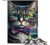 Puzzle Chat avec nœud pour Adolescents, 1000 pièces, Jeux de détente pour renforcer l'amour Entre Couples (à partir de 14 Ans) (26x38cm)