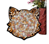 Puzzle Chat - Cent Trente-Cinq pièces Chatons éducatifs en Bois pour Adultes et avec des œuvres d'art vivantes | Activités familiales, Noël, Thanksgiving,
