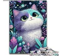 Puzzle Chat Coloré 1000 pièces pour Adultes et Adolescents, Jouet éducatif et décompressant pour Anniversaire et Noël (50x75cm)
