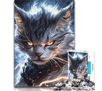 Puzzle Chat Fantastique 1000 Pièces pour Adolescents, Jeux d'Activités Familiales Défiantes, Jouet DIY pour Décoration Murale Maison, Cadeaux 50x75cm