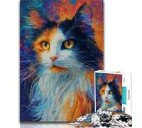 Puzzle Chat Fantastique 1000 pièces pour Adultes et Adolescents, Jouets éducatifs et éducatifs, Jeux en Famille, Cadeau d'anniversaire, 50x75cm