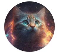 Puzzle Chat Fantastique 1000 Pièces Puzzles pour Adultes Cadeau de Vacances Parfait pour Noël, Halloween, Pâques, Nouvel an 67,5x67,5cm