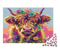 Puzzle Chat Graffiti avec Casque Audio 1000 pièces 38x26cm Papier recyclé pour Adultes Chat Musical Coloré Défi Difficile Exerce Les Compétences Manuelles Cadeaux pour Hommes