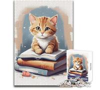 Puzzle Chat Intellectuel Adulte 1000 Pièces - Jeu de réflexion stratégique et d'apprentissage et Symbolique pour Toutes Les Occasions - Dimensions:38x52cm