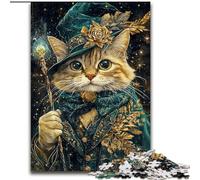 Puzzle Chat Magique 1000 pièces pour Adultes, Jeux en Famille, activités Amusantes à la Maison, Cadeau d'anniversaire, Cadeau de Voyage (26x38cm)