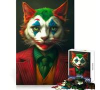 Puzzle Chat Méchant pour Adolescents 1000 Pièces Activité Détente et Réflexion Bords Soignés Cadeau de Noël (50x75cm)