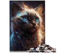 Puzzle Chat Siamois pour Adultes, 1000 pièces, Puzzle en Carton, Jouet de défi, 26x38cm, Puzzle pour Adulte