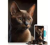 Puzzle Chat Sphynx 1000 Pièces pour Adolescents Jeu de Réflexion Amusant à Partager Bordure Précise Cadeau de Noël 38x26cm