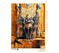 CALVENDO Puzzle Tutankmia Chat dans l'élégance Divine dans Le Style des pharaons | 1000 pièces Taille de la Pose 48x64cm Photo Puzzle pour des Heures heureuses