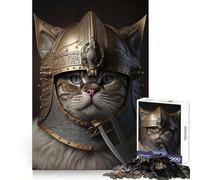 Puzzle Chat Viking pour Adultes, 1000 pièces, Exercice Mental, évasion Tranquille, (38x52cm)