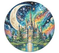 Puzzle Château 1000 Pièces en Carton pour Adultes Jeu D’activité Intérieure Puzzles Planète Château Cadeau Famille Décoration Intérieure 1000pcs (67.5x67.5cm)